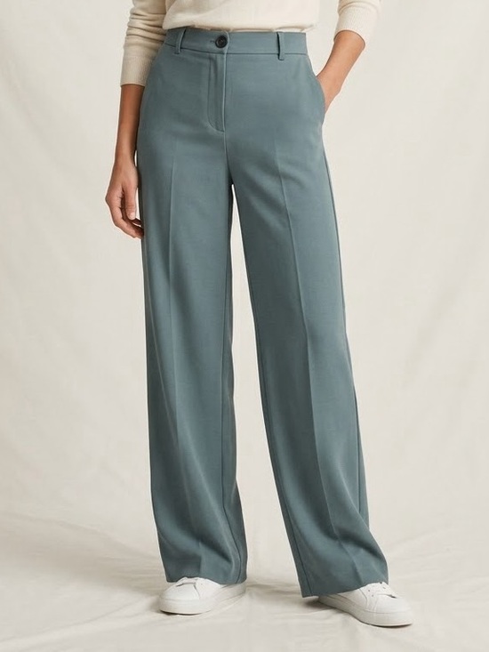 Zara Pants - Zara Blue Wide Leg High Rise Pants Size Small